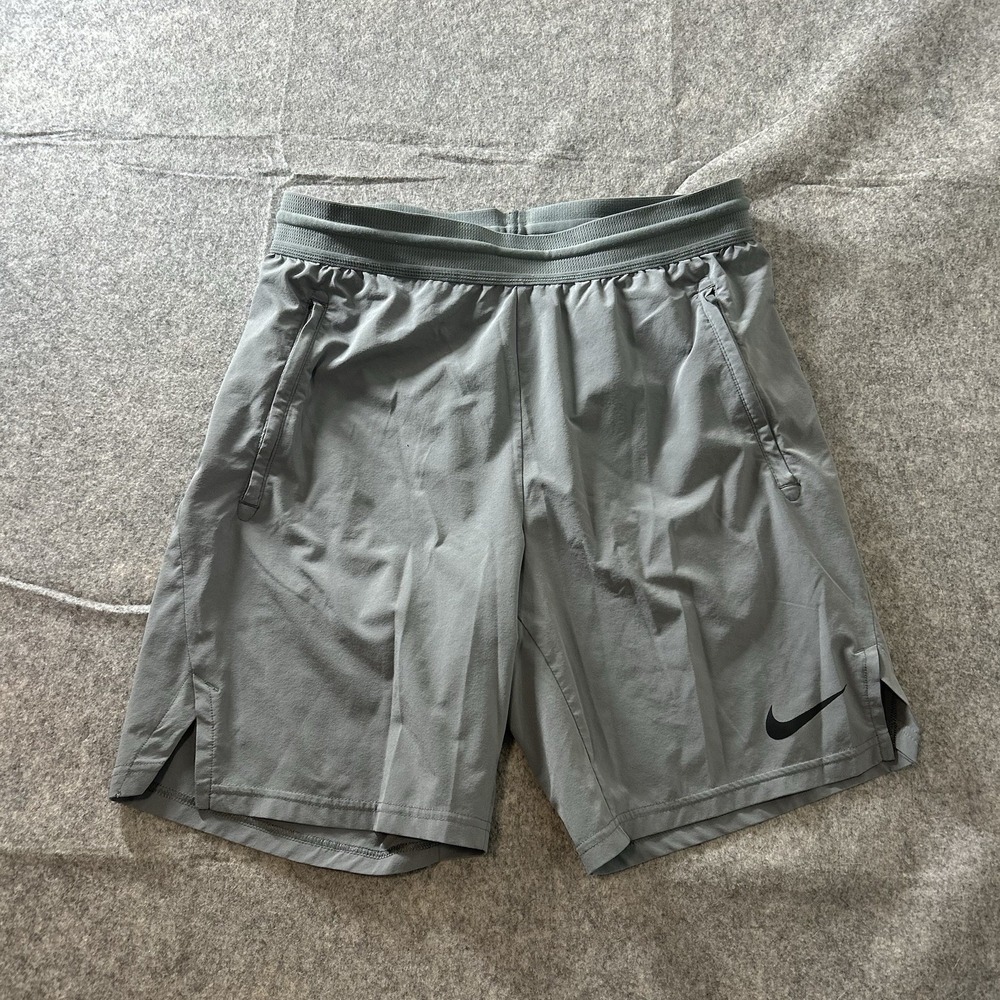 Nike Shorts Mens M Gray Pro Flex Vent Max Dri-fit Gym Training Running